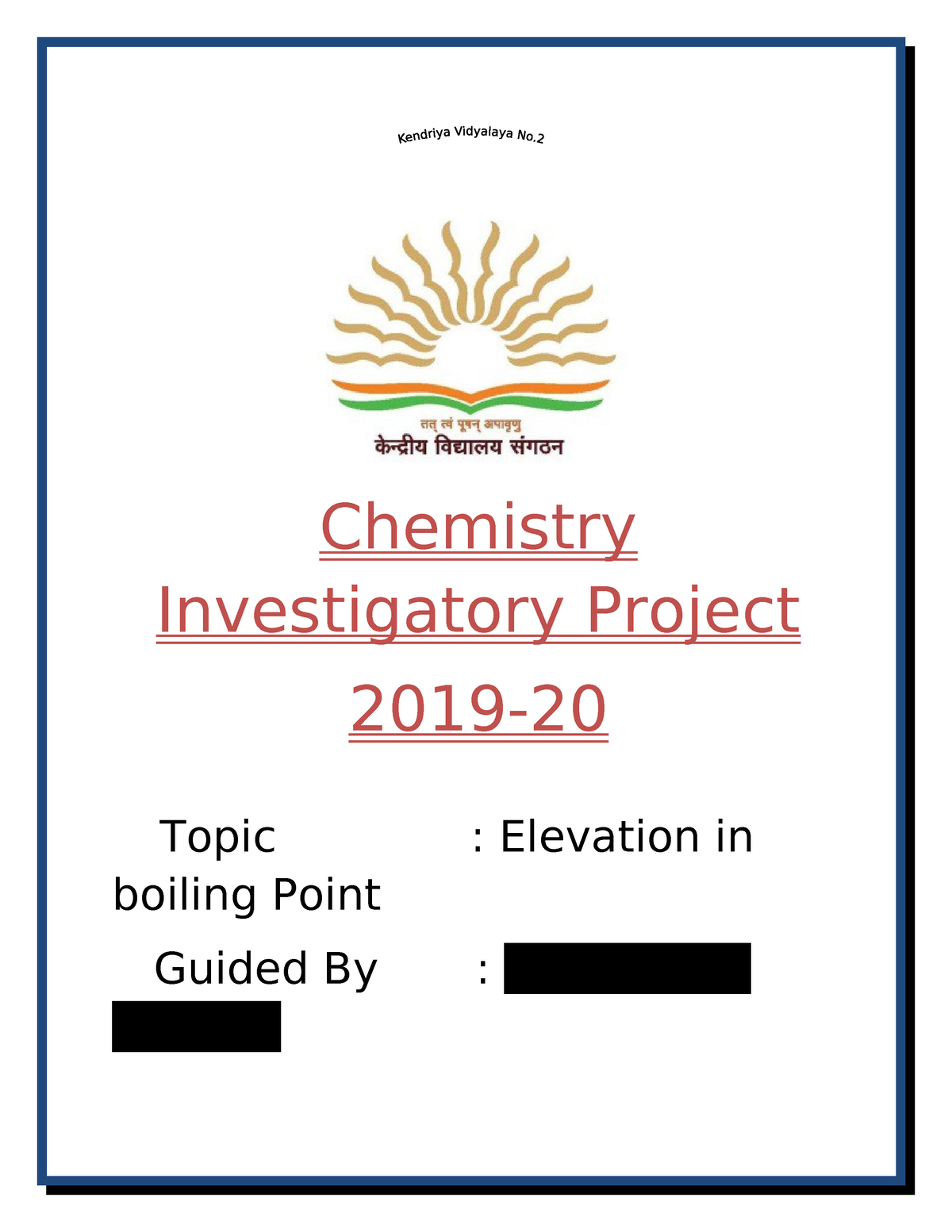 415059592 Chemistry Investigatory Project - Chemistry Investigatory ...