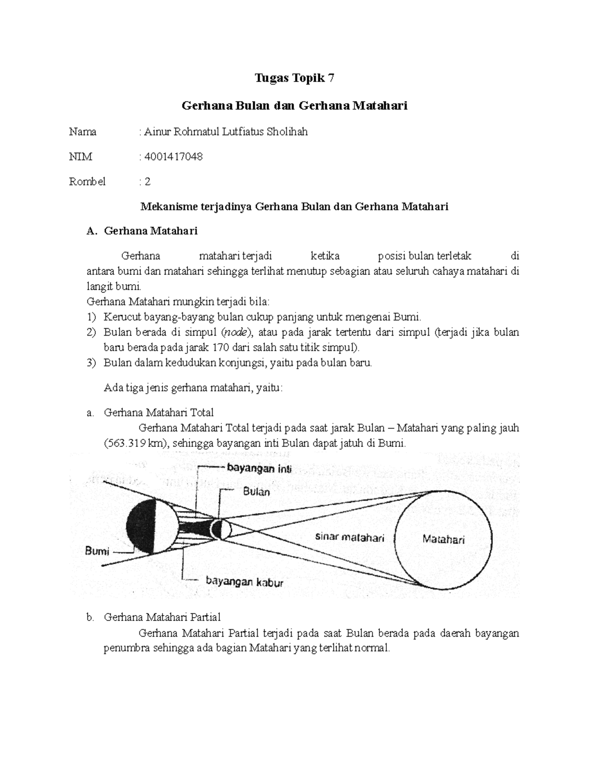 Skema Gerhana Bulan Dan Matahari - Tugas Topik 7 Gerhana Bulan Dan ...