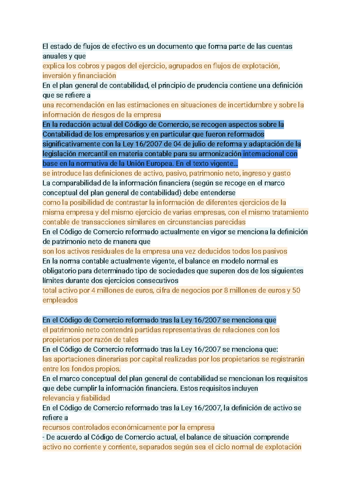 C2 - Resum Contabilidad II - El estado de flujos de efectivo es un ...