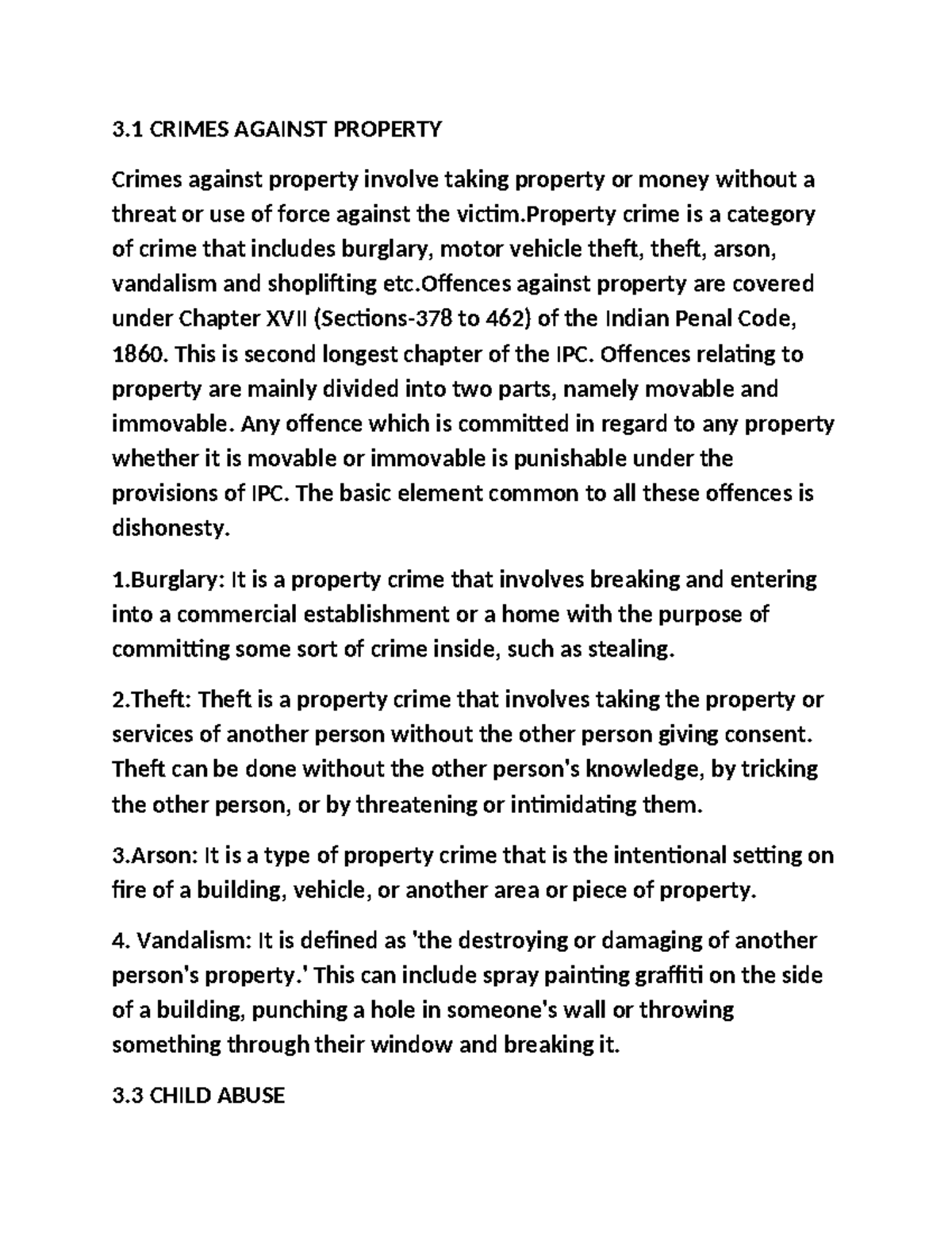 3.1 Crimes AND Society -WPS Office - 3 CRIMES AGAINST PROPERTY Crimes ...