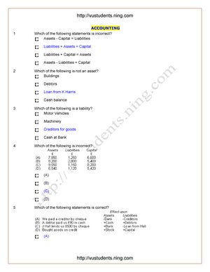 MGT101 Solved MCQ,S - SHAHID MGT101 Solved MCQ,s Question No: 1 ( Marks ...