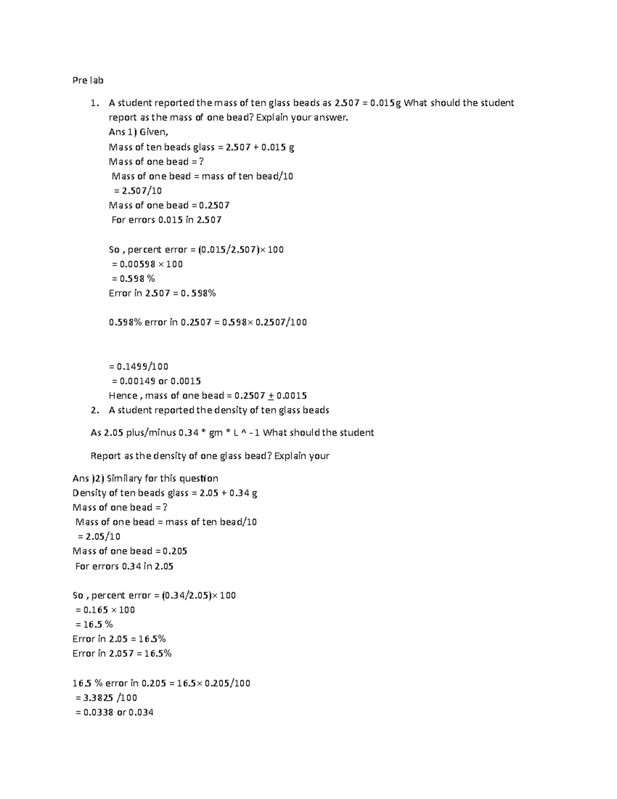 lab-problem-on-glass-beads-solutions-pre-lab-a-student-reported-the