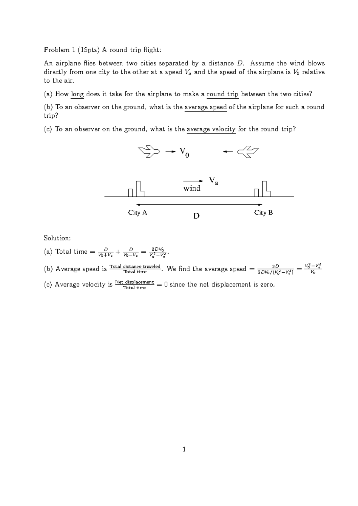 exam-1-makeup-with-solutions-problem-1-15pts-a-round-trip-flight