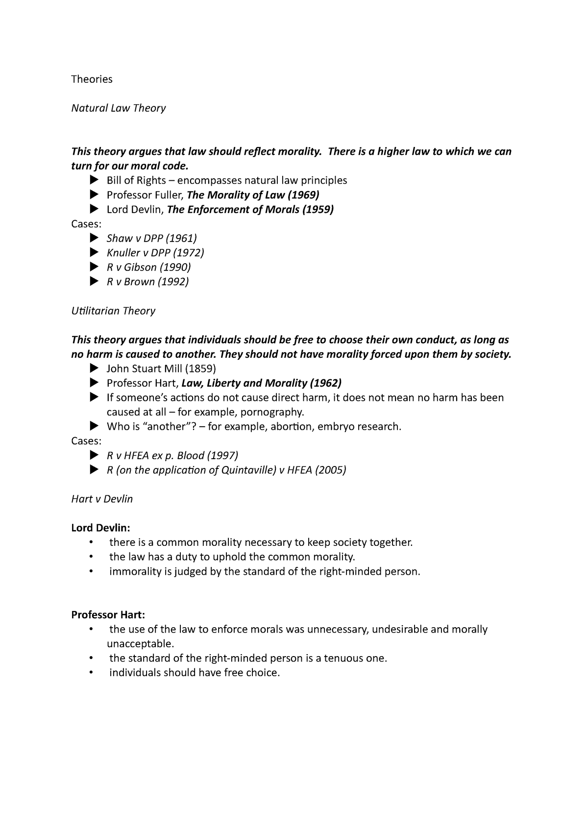 theories of law assignment