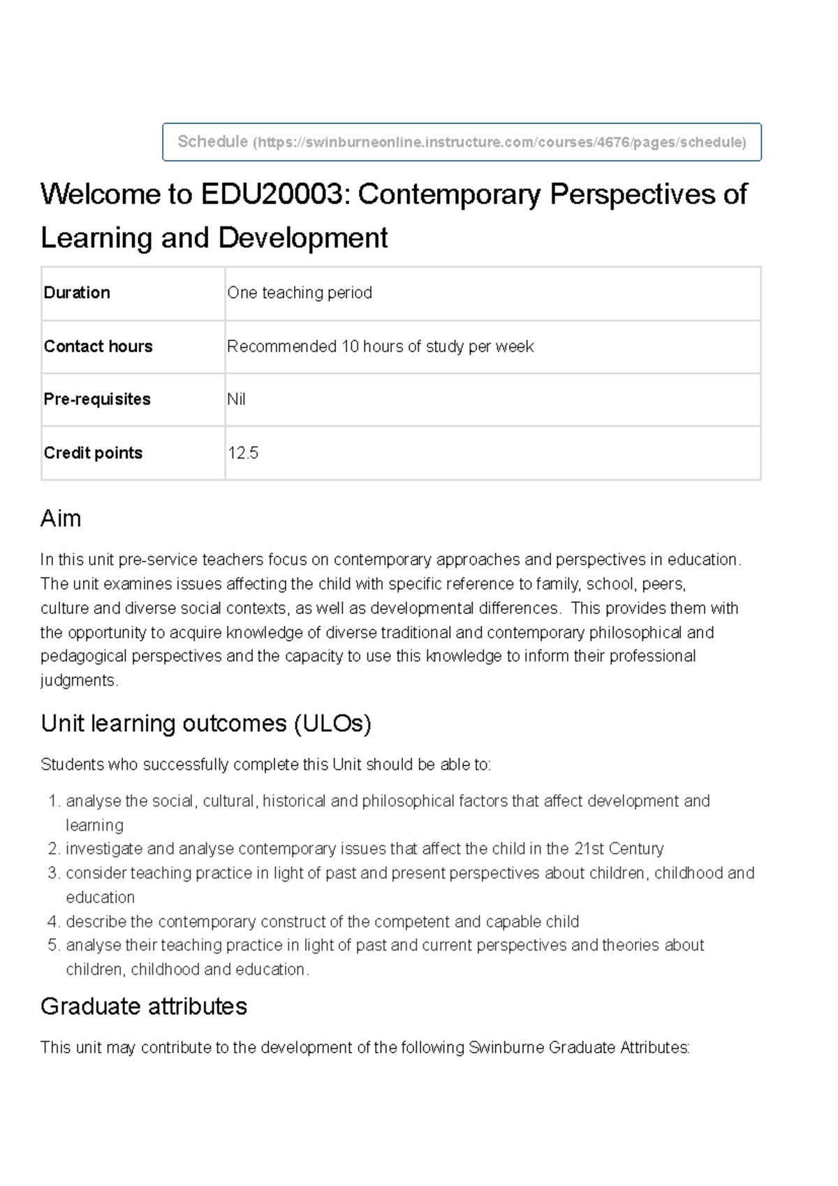 Syllabus Contemporary Perspectives Of Learning And Development Tp2 Syllabus Contemporary Perspectives Of Learning And Development Tp2
