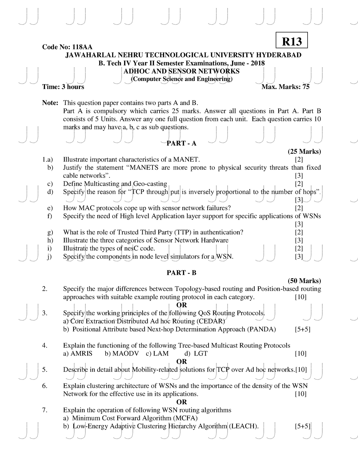 118AA062018 - Previous question papers - Code No: 118AA JAWAHARLAL ...