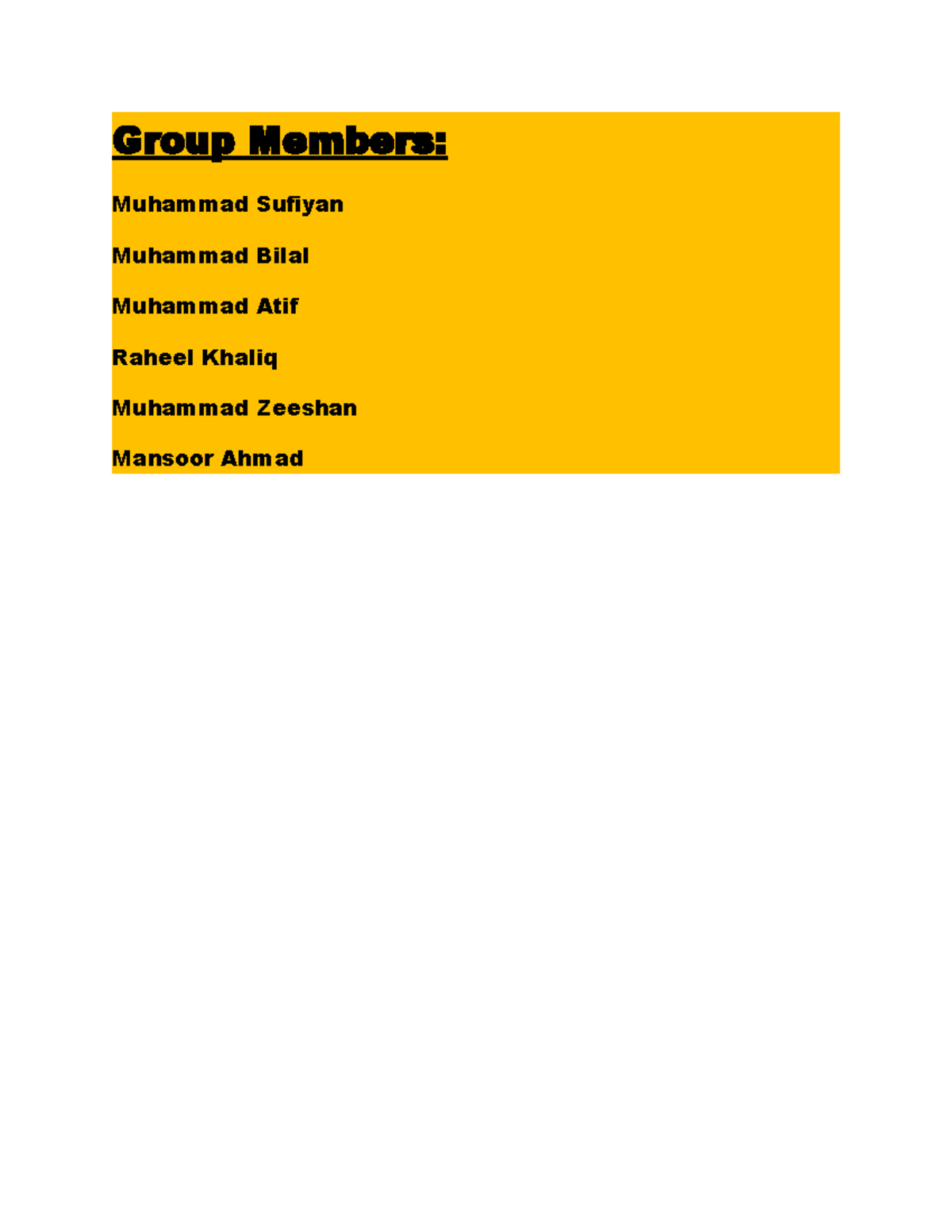 Assignment Group Members Muhammad Sufiyan Muhammad Bilal Muhammad assignment-group-members-muhammad-sufiyan-muhammad-bilal-muhammad