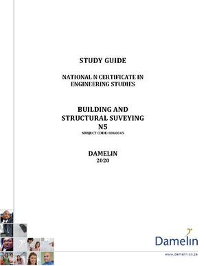 N5 Quantity Surveying - A Study Guide - REPORT 191 PROGRAMMES SYLLABUS ...