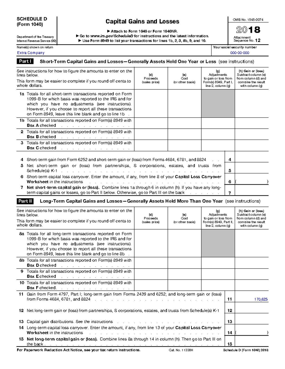 Schedule D Final - SCHEDULE D (Form 1040) Department of the Treasury ...