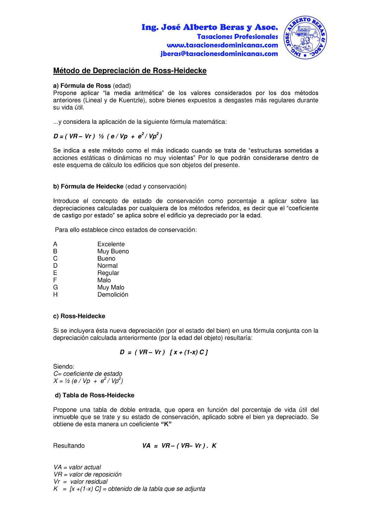 Metodo-Ross-Heidecke - Ing. José Alberto Beras Y Asoc. Tasaciones ...