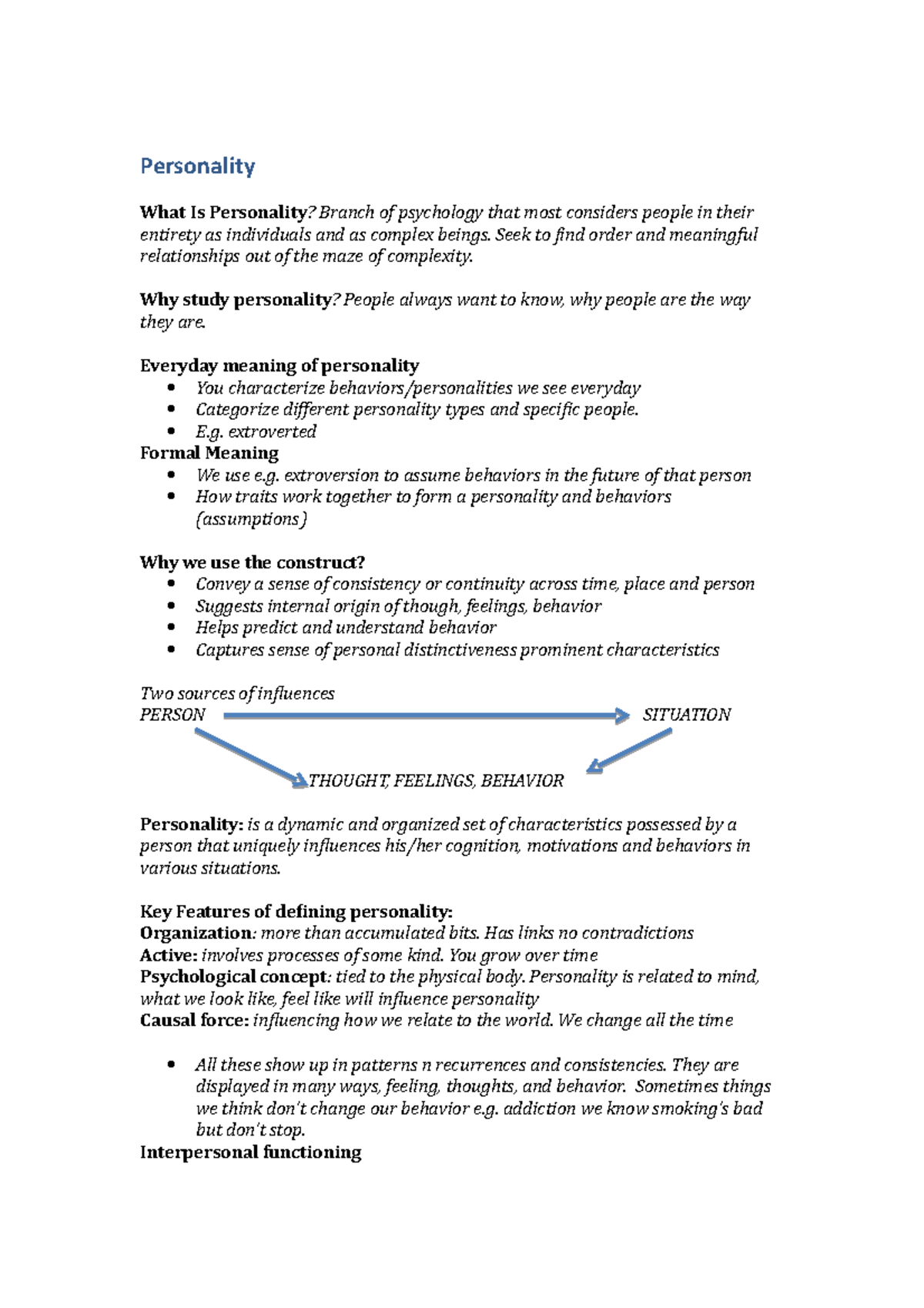 personality-lecture-notes-personality-what-is-personality-branch