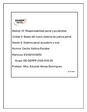 M12 U3 S7 CEVE - Nota: 90 - Modulo 12: Responsabilidad penal y ...