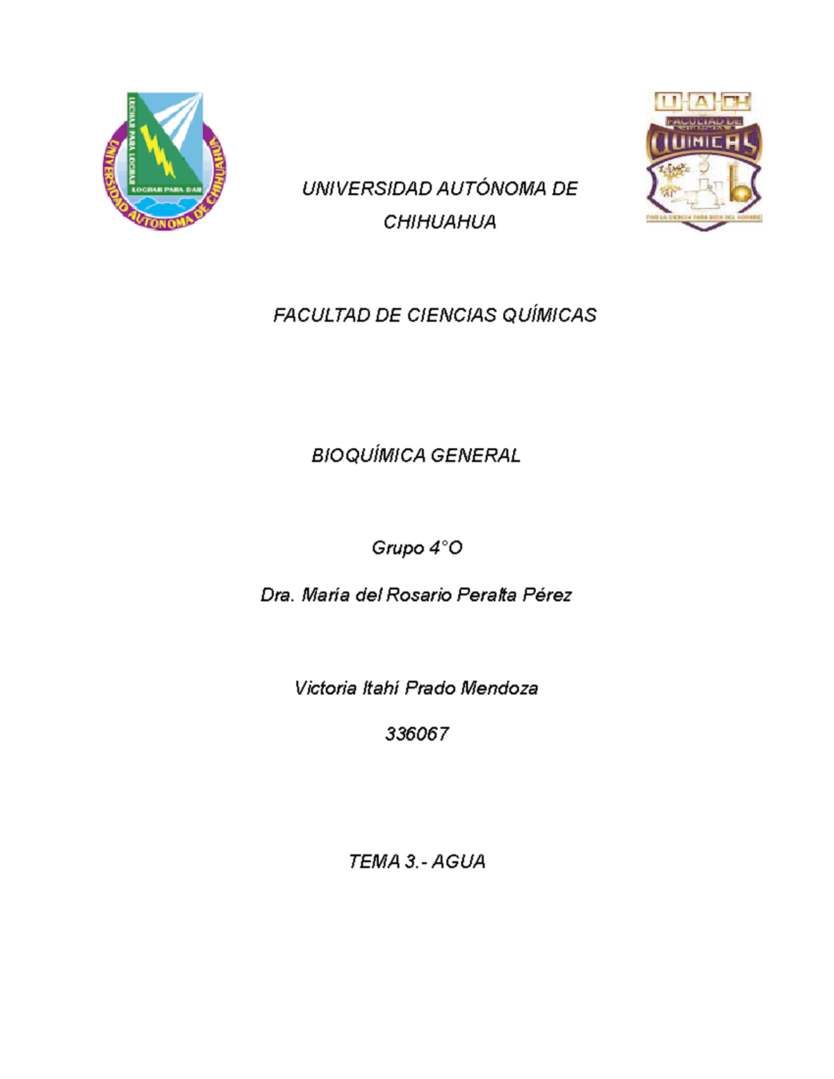 Tema 3 agua documento universidad aut noma de chihuahua facultad