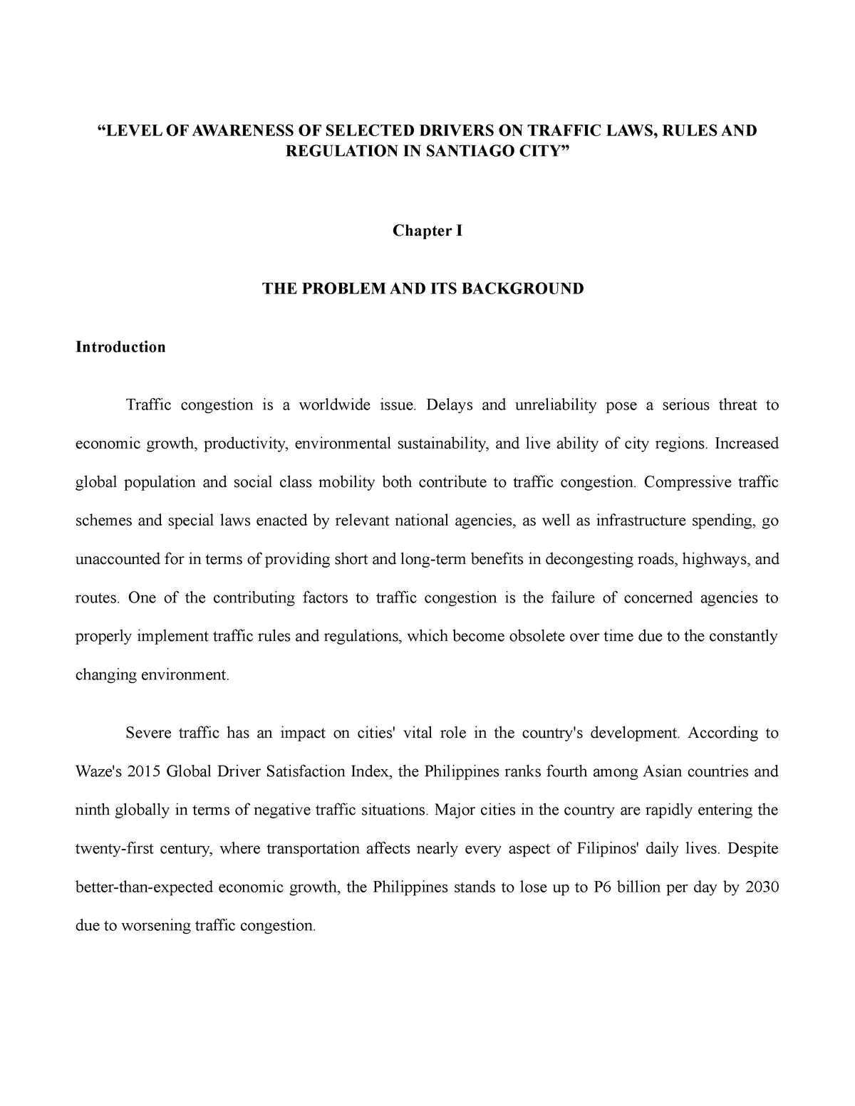 level-of-awareness-of-selected-drivers-on-traffic-laws-level-of