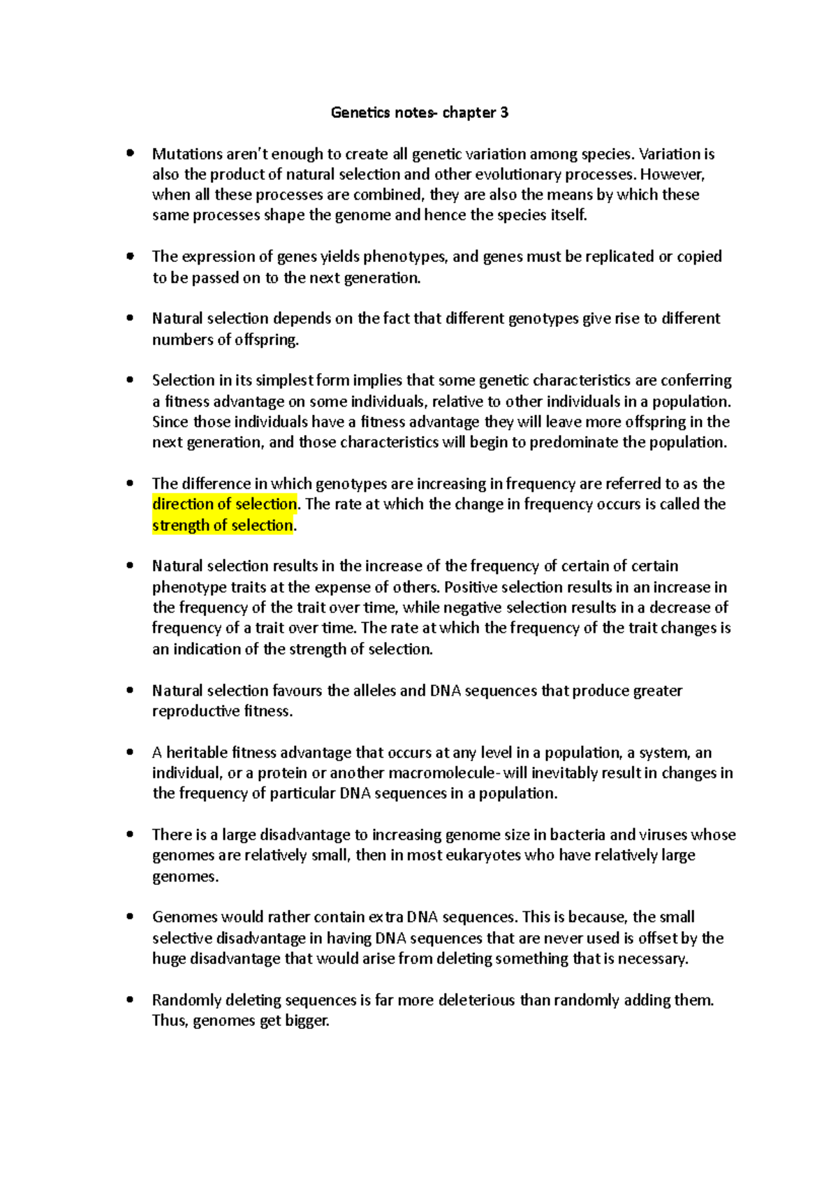 Genetics notes book chapters - Genetics notes- chapter 3 Mutations aren ...