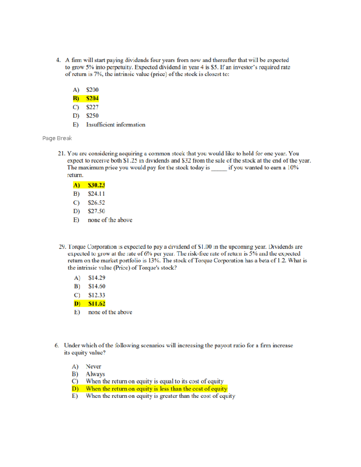 Cheat sheet 308( equity)eet 308( equity)eet 308( equity) - COMM 308 ...