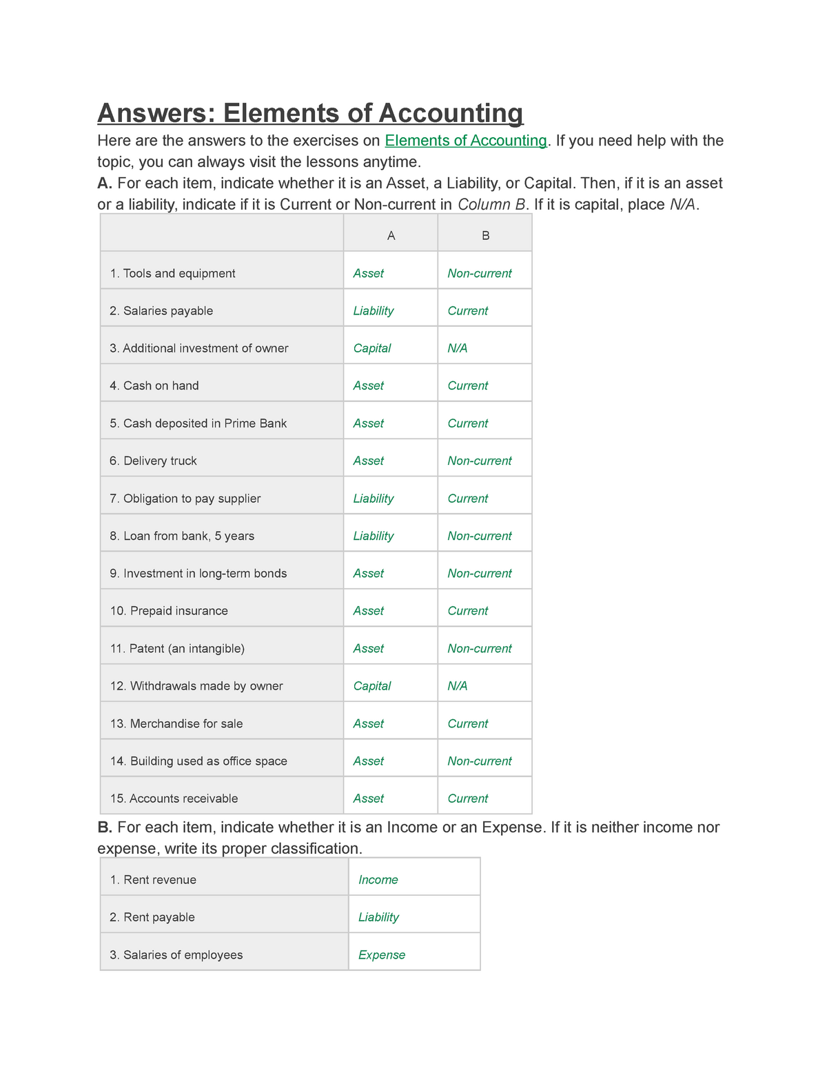 Sample/practice Exam 2021, Questions And Answers - Answers: Elements Of ...