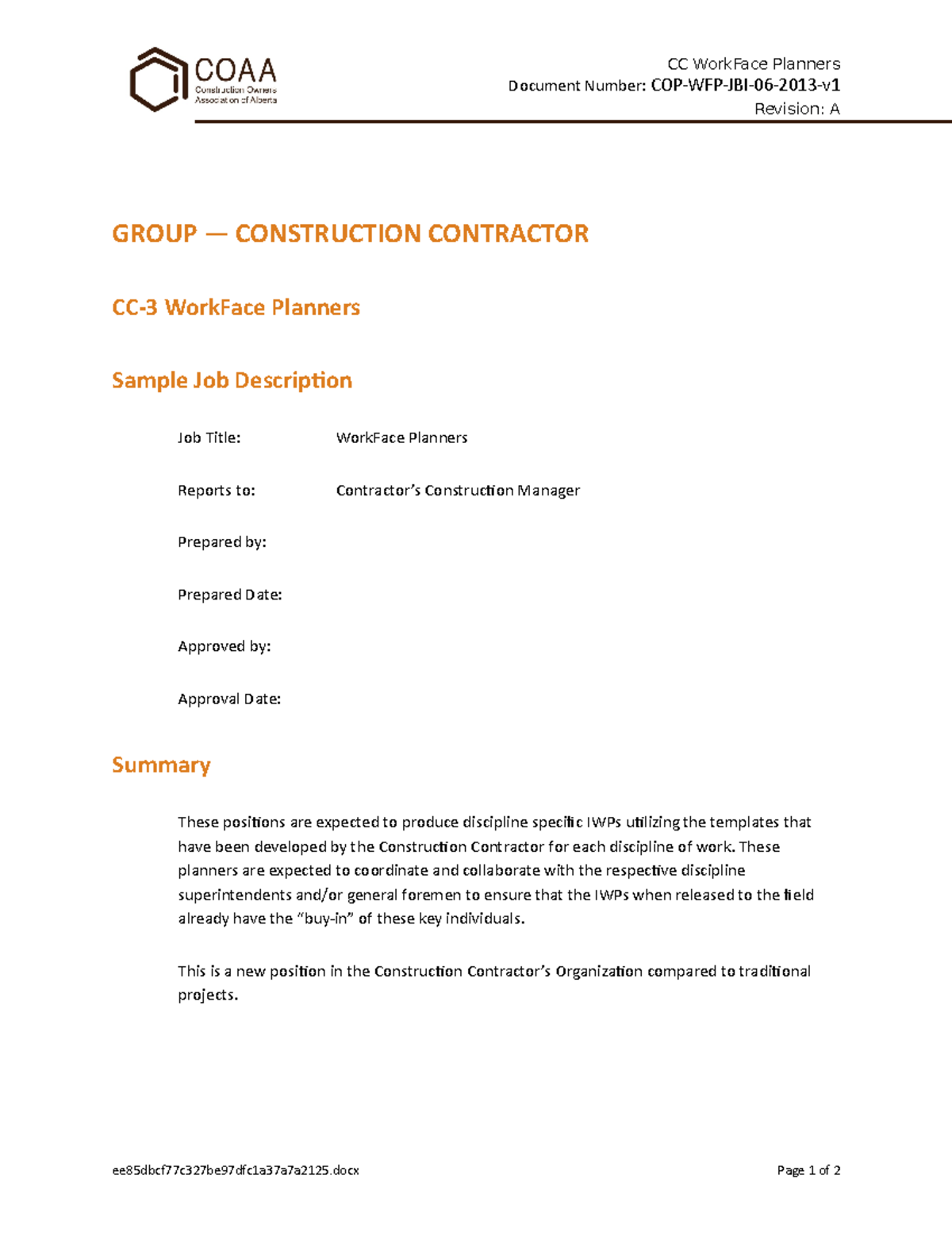 COP-WFP-JBD-06-2013-v1 CC Work Face Planners - Chem 334.3 - U of S ...