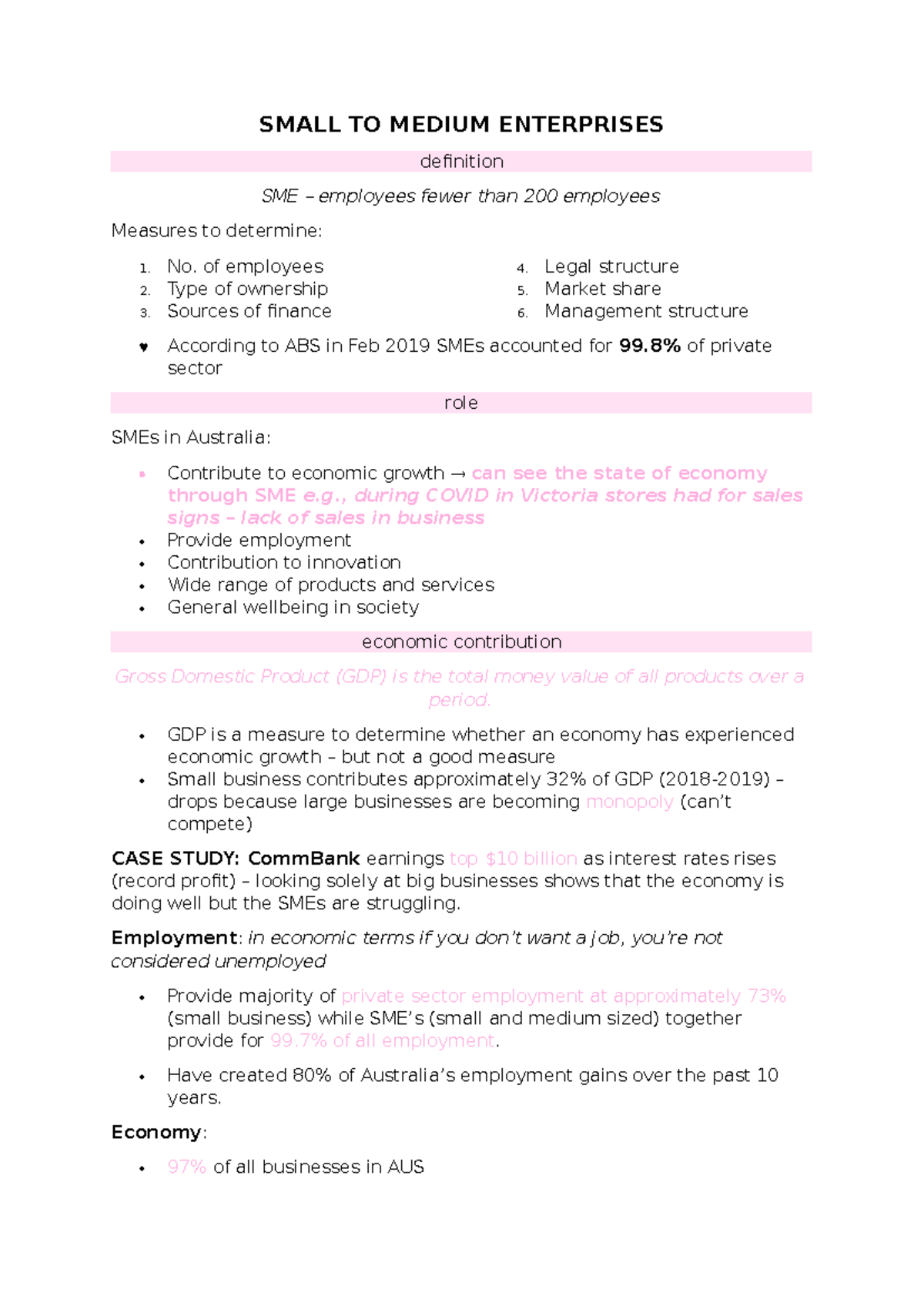 Small to Medium Enterprise introduction - SMALL TO MEDIUM ENTERPRISES ...