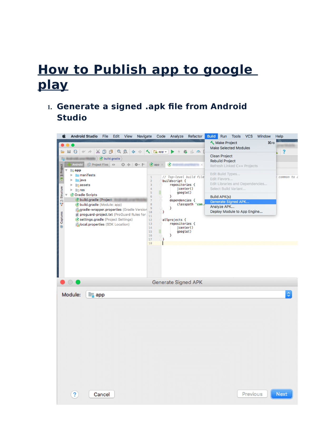 Pulishing An Android App Week 12 - How To Publish App To Google Play ...