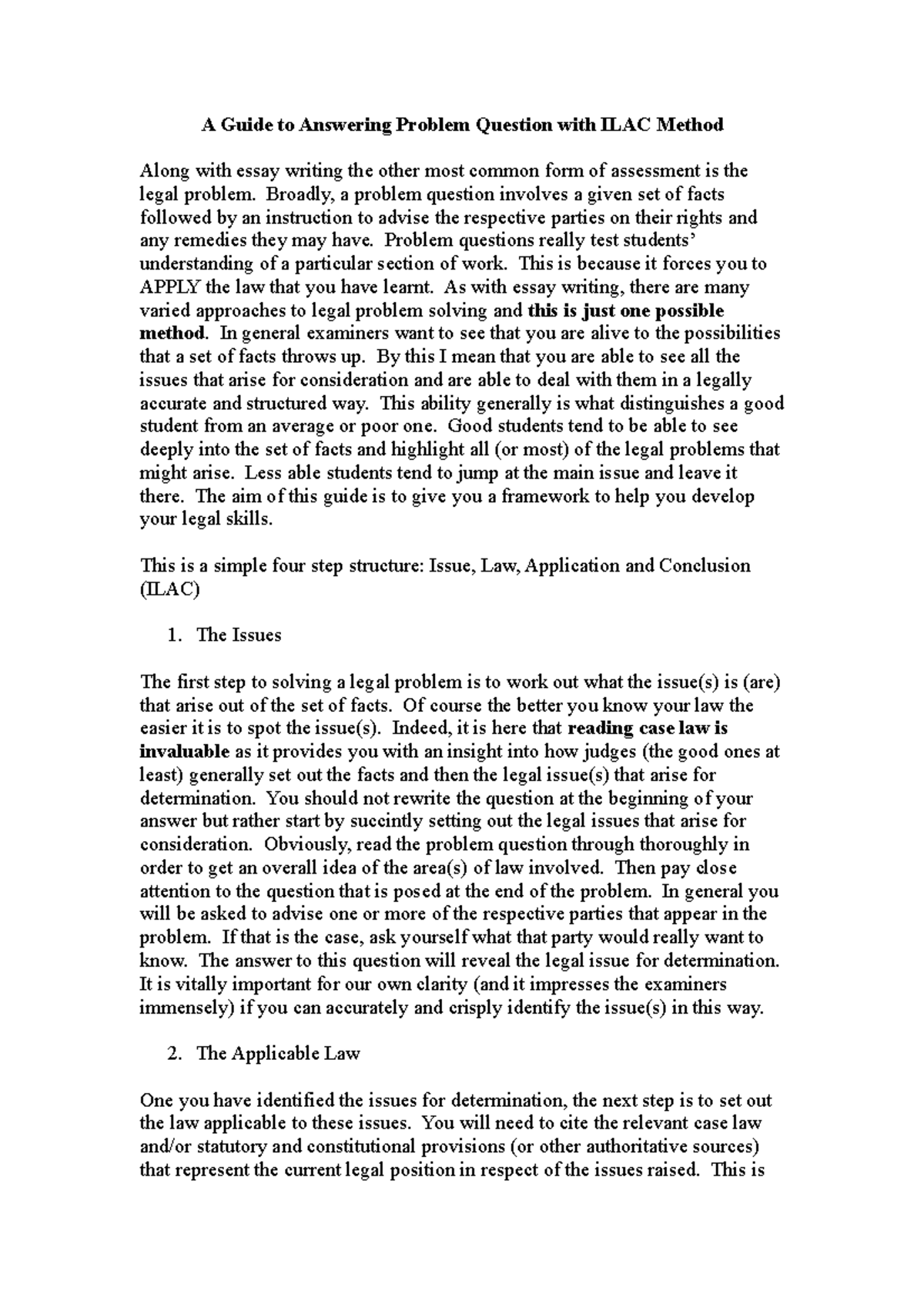 A Guide to Answering Problem Questions-1 - Broadly, a problem question ...