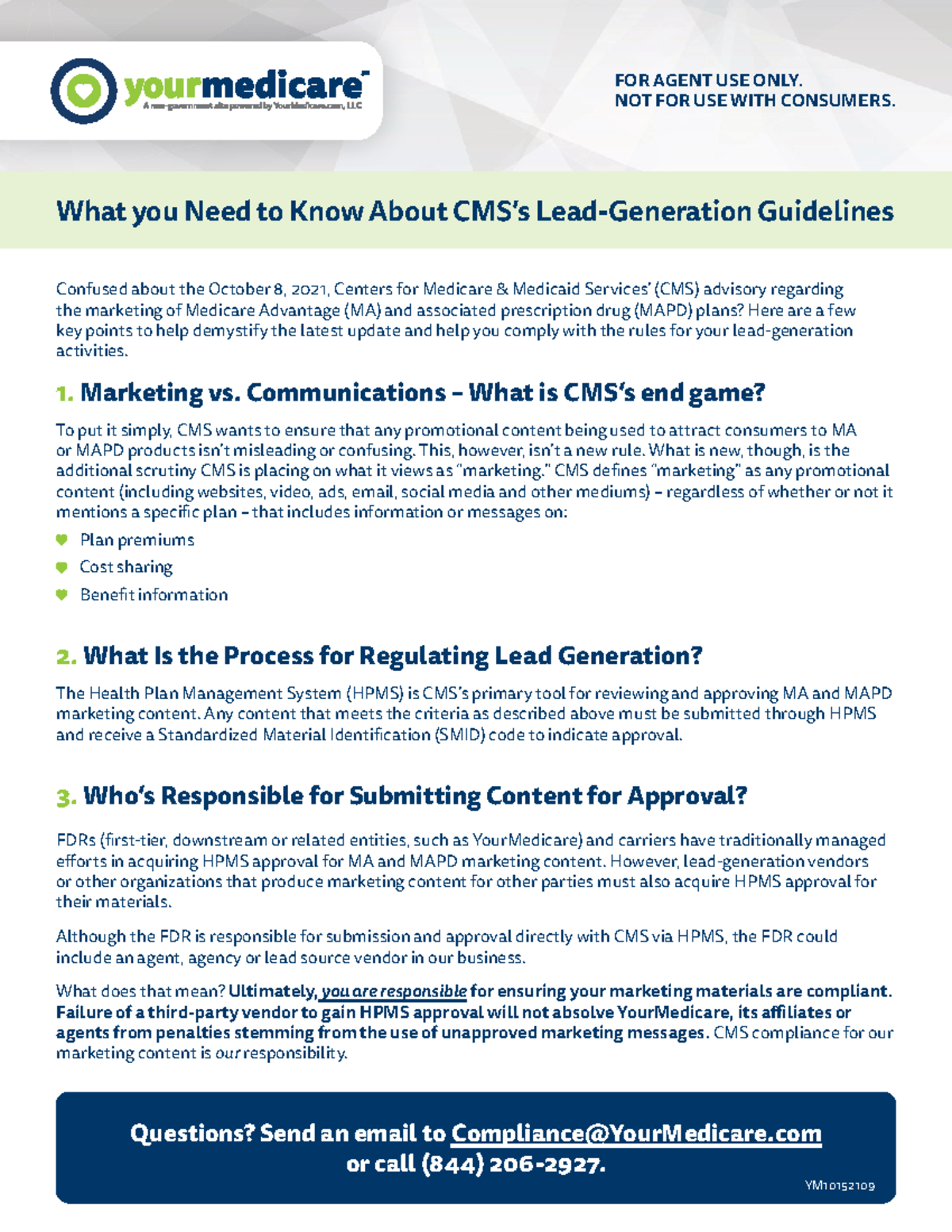 Your Medicare CMS Lead Generation Guide Flyer 101521 c BL What you