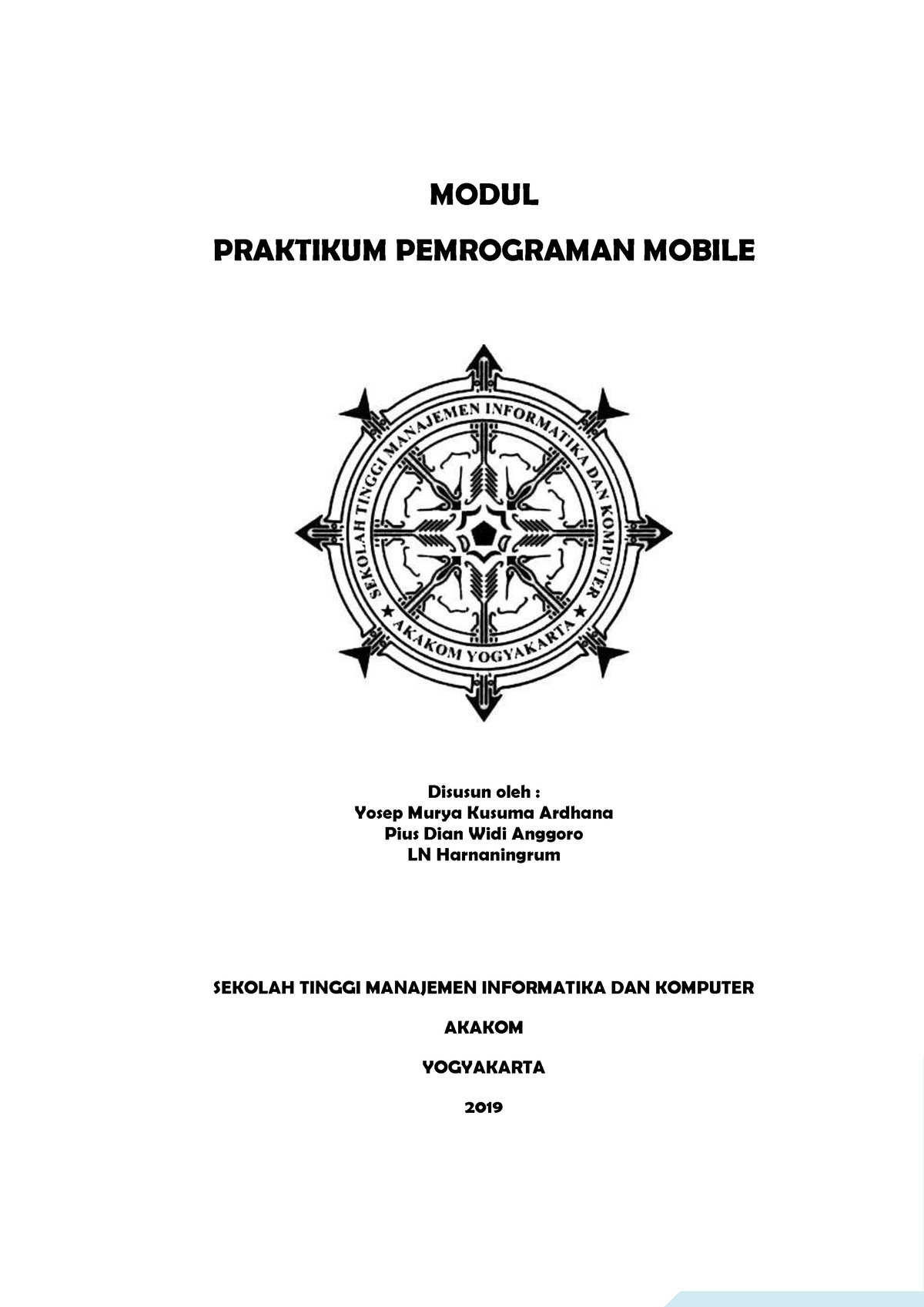 Modul Praktikum Pemrograman Mobile - I MODUL PRAKTIKUM PEMROGRAMAN ...