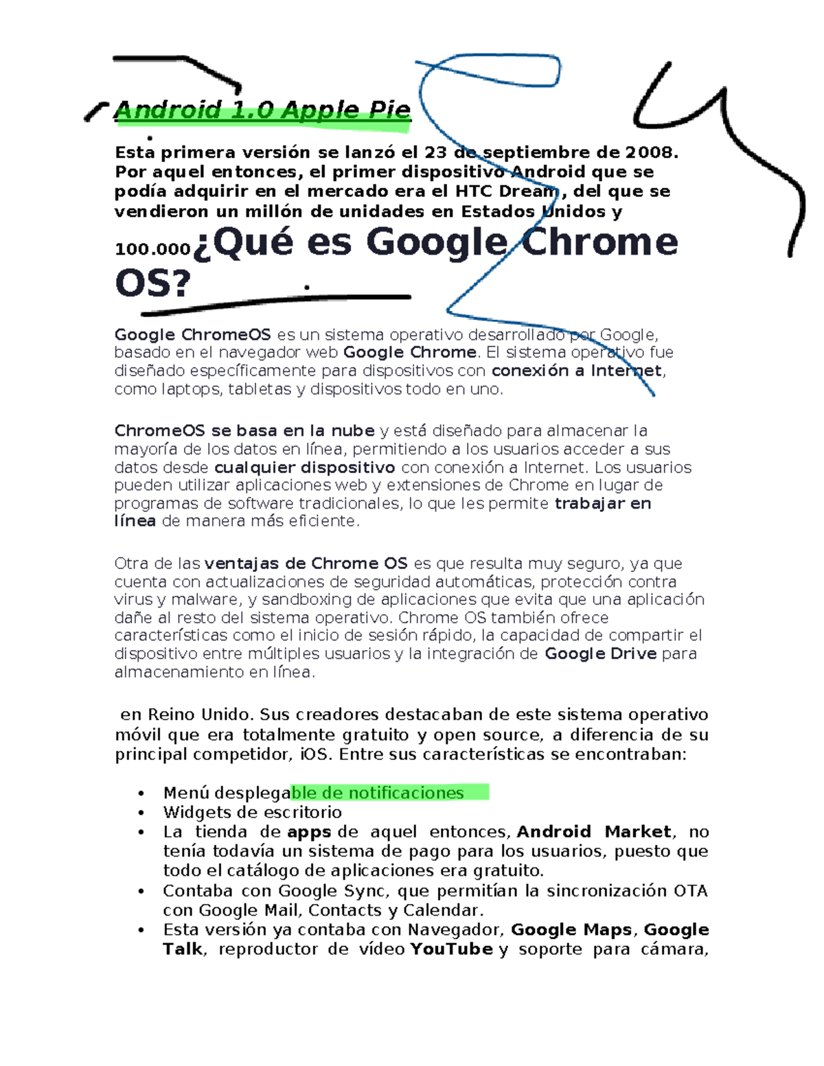 Android 1 - Android 1 Apple Pie Esta primera versión se lanzó el 23 de ...