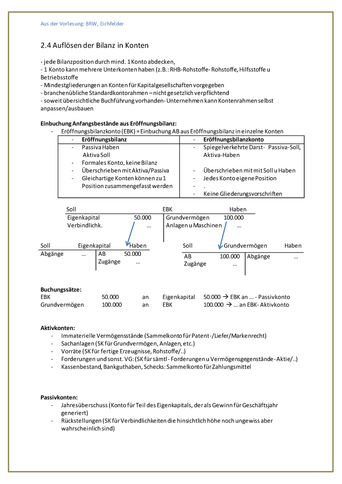 2.4 Auflösen Der Bilanz In Konten - Warning: TT: Undefined Function: 32 ...