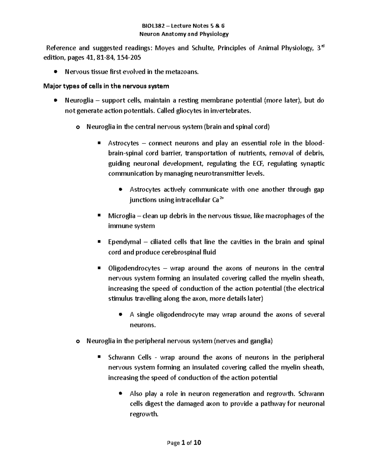 biol382-lecture-notes-5-6-neuron-anatomy-physiology-neuron-anatomy