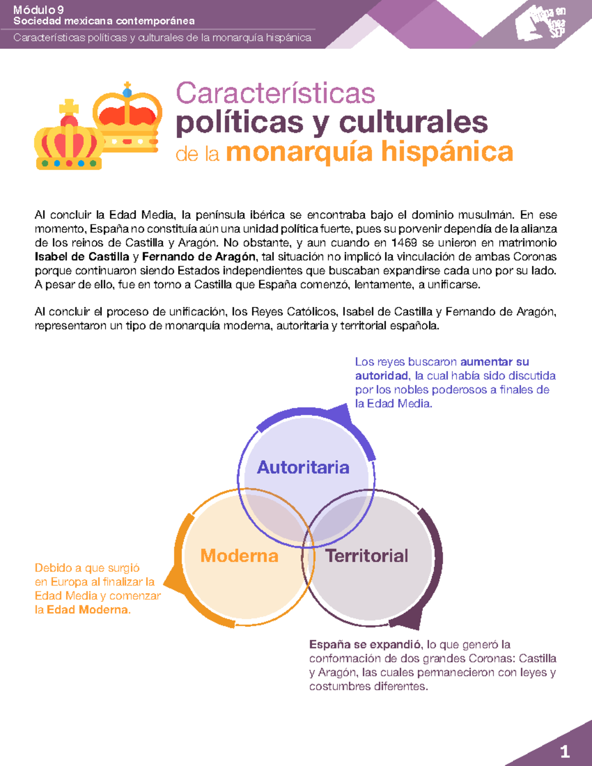 Caracteristicas Politicas Y Culturales De La Monarquia Hispanica PDF ...