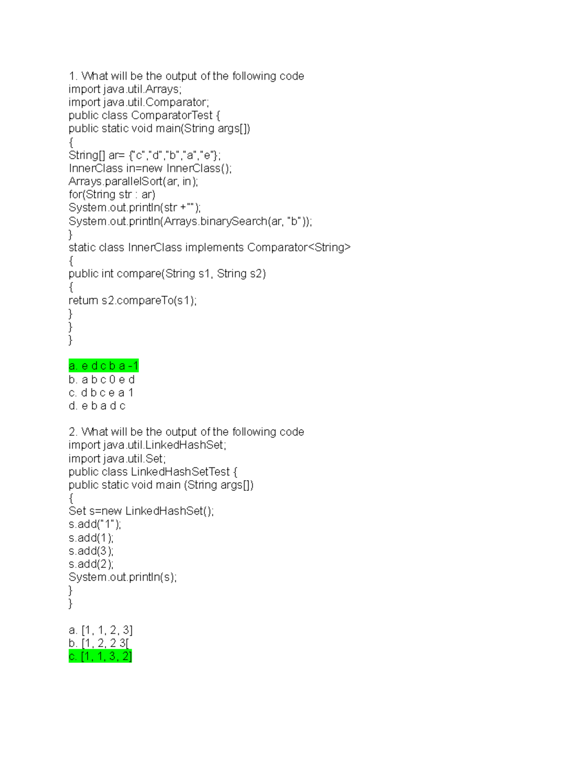 java-coding-pretest-1-what-will-be-the-output-of-the-following-code