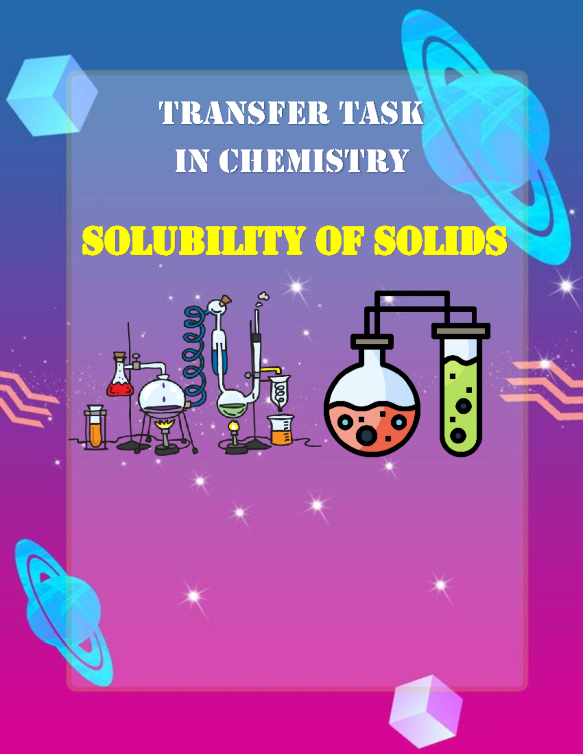 Chemistry Transfer Task Solubility of Solids Transfer Task in