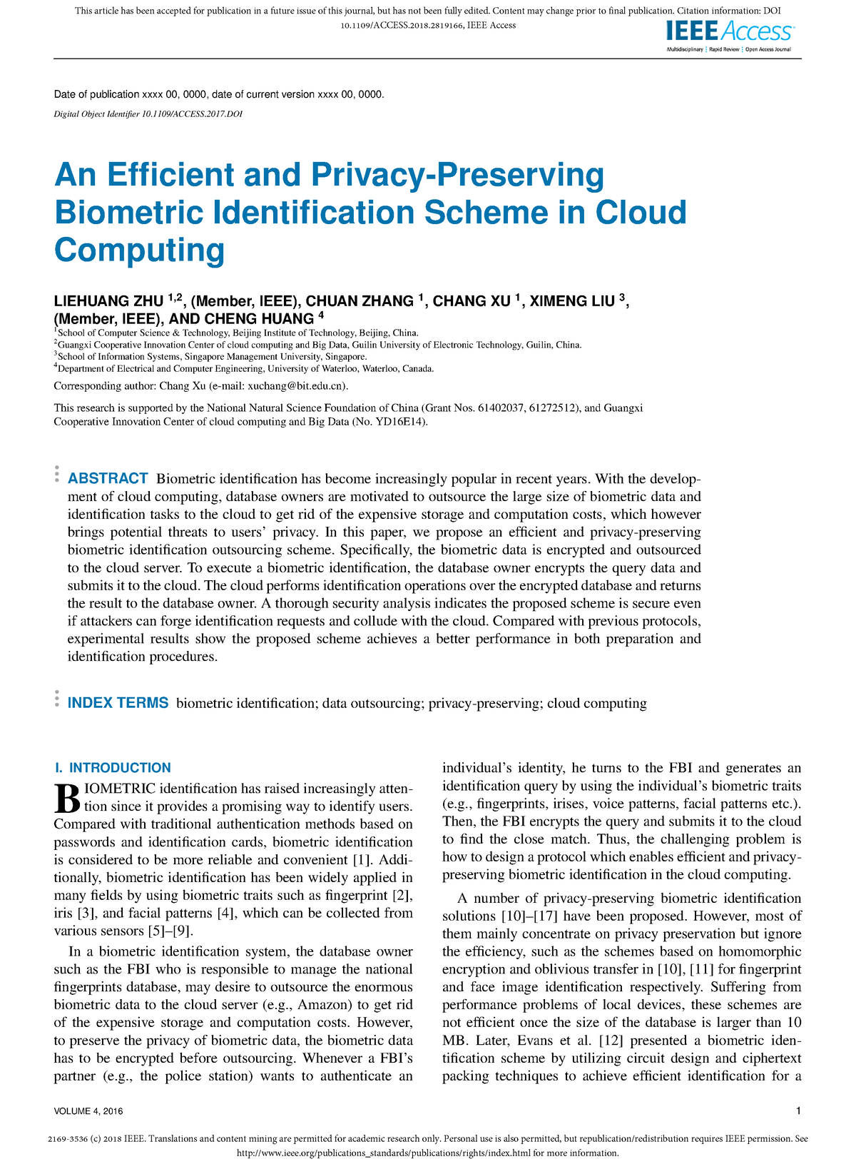 ieee research paper based on biometric