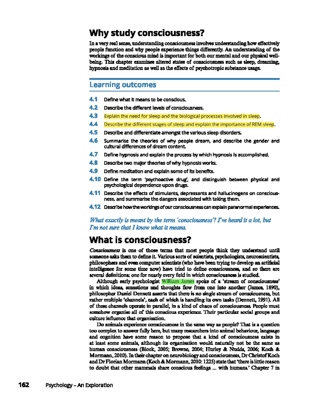 Consciousness Print - Notes on Concsiousness - Why study consciousness ...