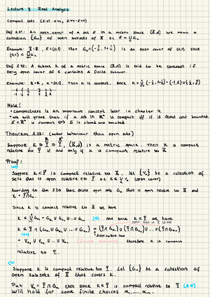 Lecture 5 - Föreläsning 5 - Lecture 5 Real Analysis Chapter 1. 5-1 . 11 ...