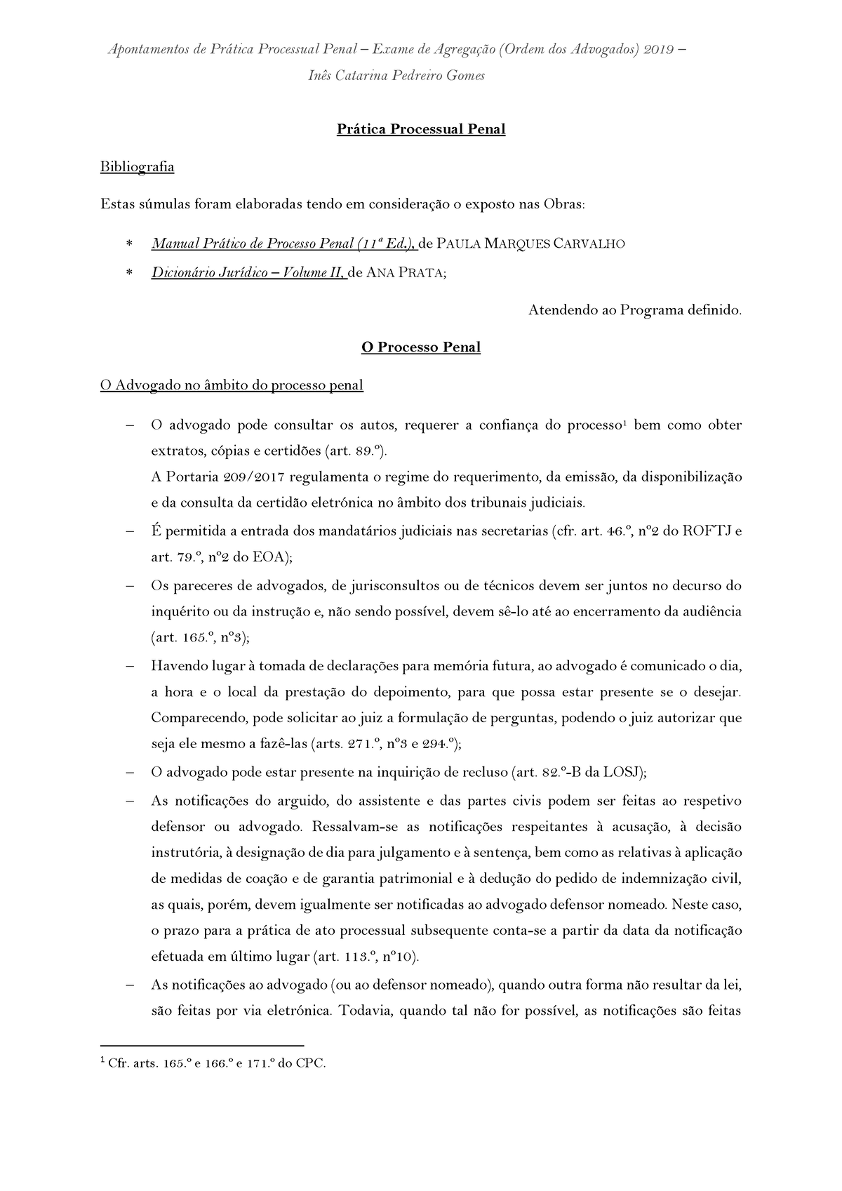 Apontamentos De Pr Tica Processual Penal Direito Processual Penal