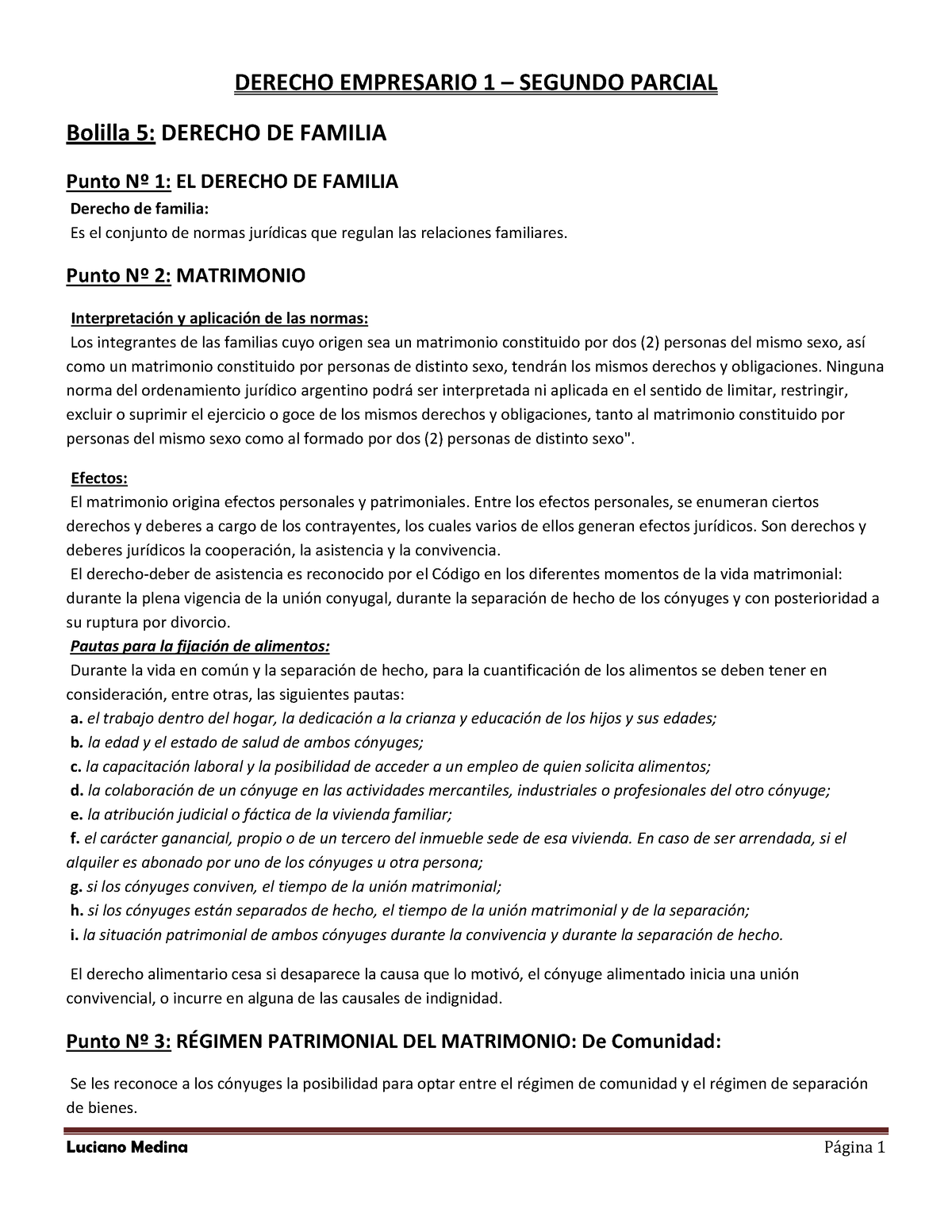 Derecho Empresario 1 - Bolillas 5,6,7,8,9 LM-1-1 - DERECHO EMPRESARIO 1 ...