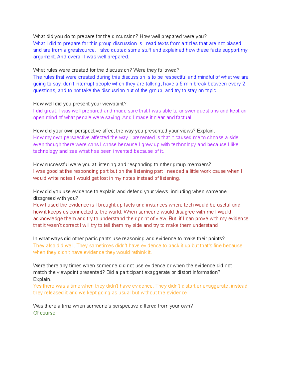 Untitled document - Group project questions - What did you do to ...