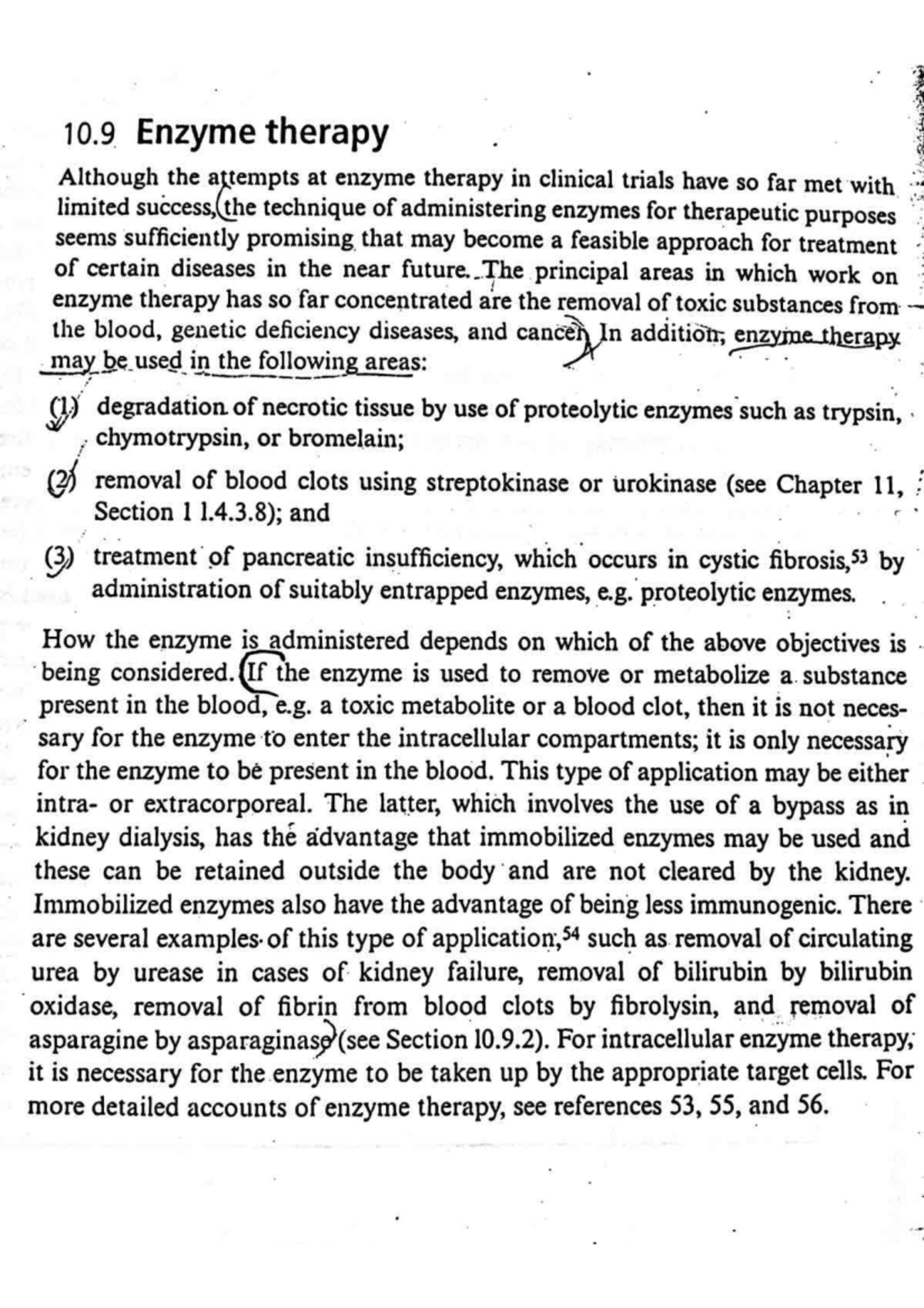 Enzyme therapy Biochemistry Studocu