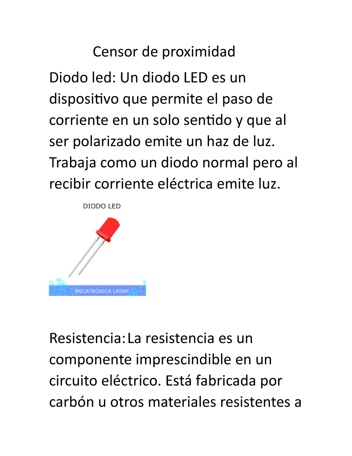 Diodo LED — MecatrónicaLATAM