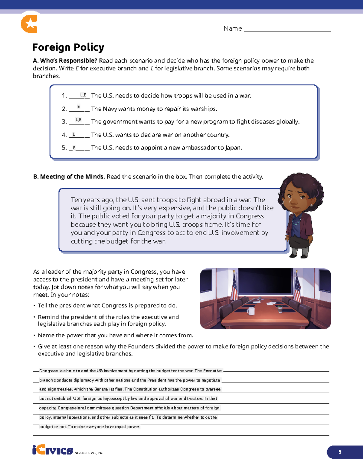 Kami Export - Dane Webb - Foreign Policy Packet Worksheets - B. Meeting ...