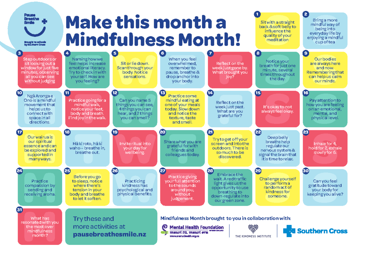 Pause breathe smile calendar pdf d278ef - Make this month a Mindfulness ...