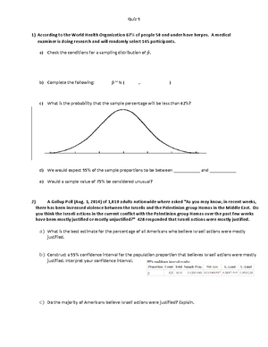 Quiz 5 - stats quizzes - Exam scores Scores for a statistics exam are ...