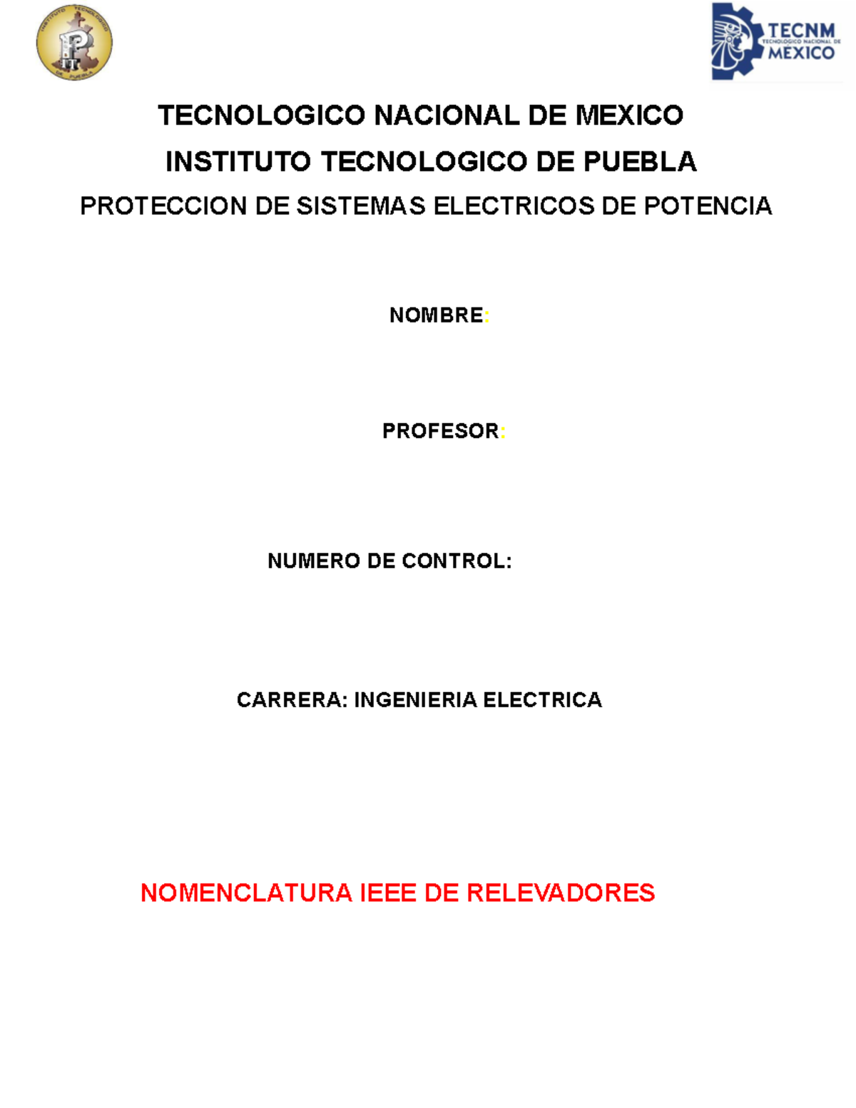 Ejercicio final IEEE 84-87 - TECNOLOGICO NACIONAL DE MEXICO INSTITUTO ...