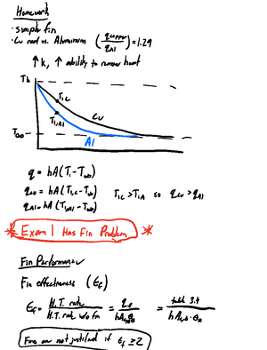 Exam 2 solutions - Problem 1 ME-3333 (Heat Transfer, Spring 2020) Exam ...