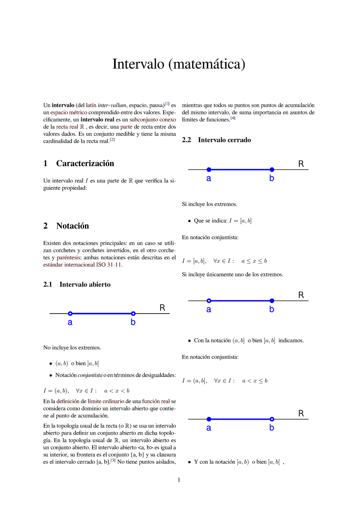 Tipos De Intervalos (matemática) - StuDocu