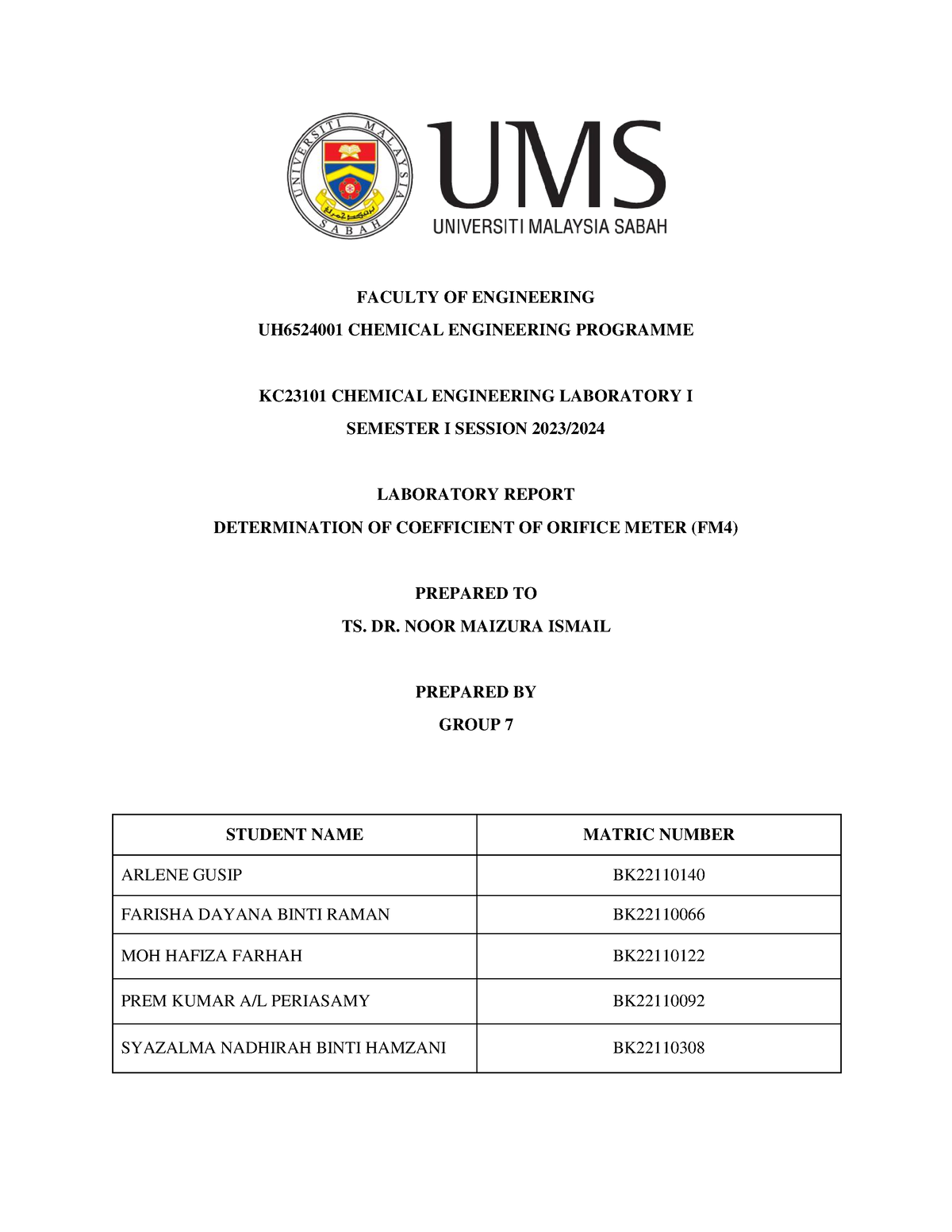 CENTRIFUGAL PUMP CHARACTERISTICS (FM3) - FACULTY OF ENGINEERING ...