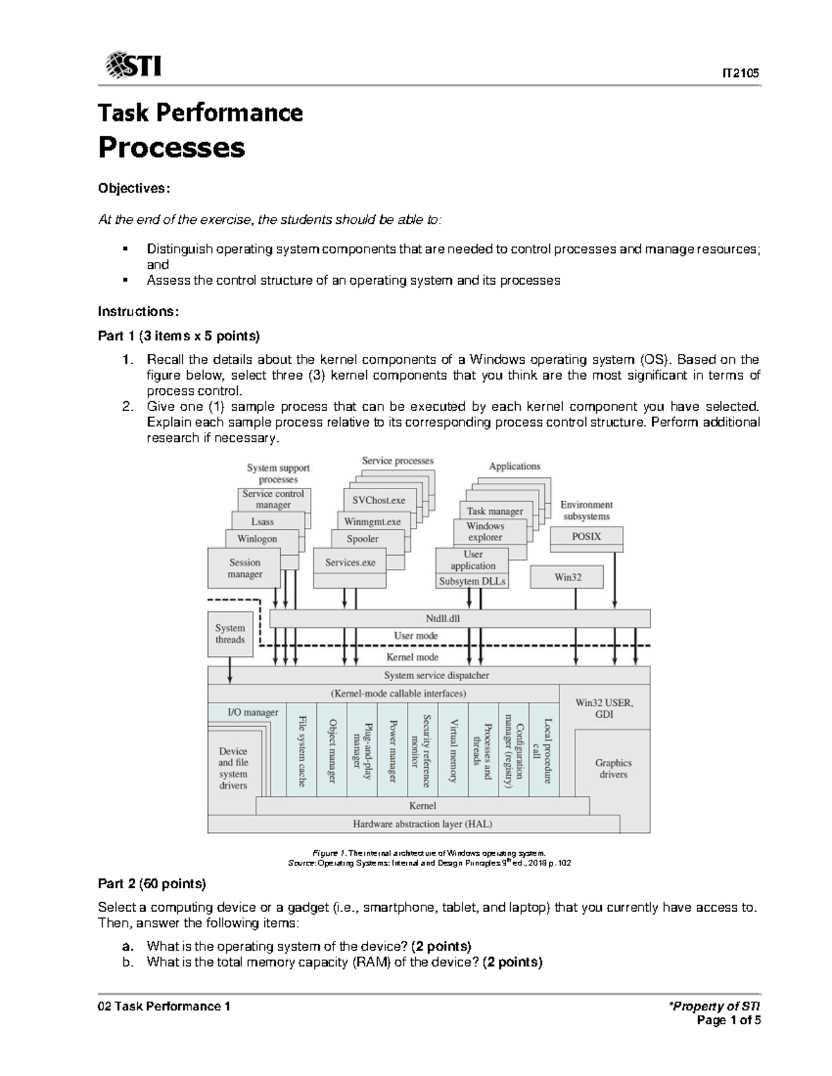 02 Task Performance 1 - 02 Task Performance 1 *Property Of STI Task ...