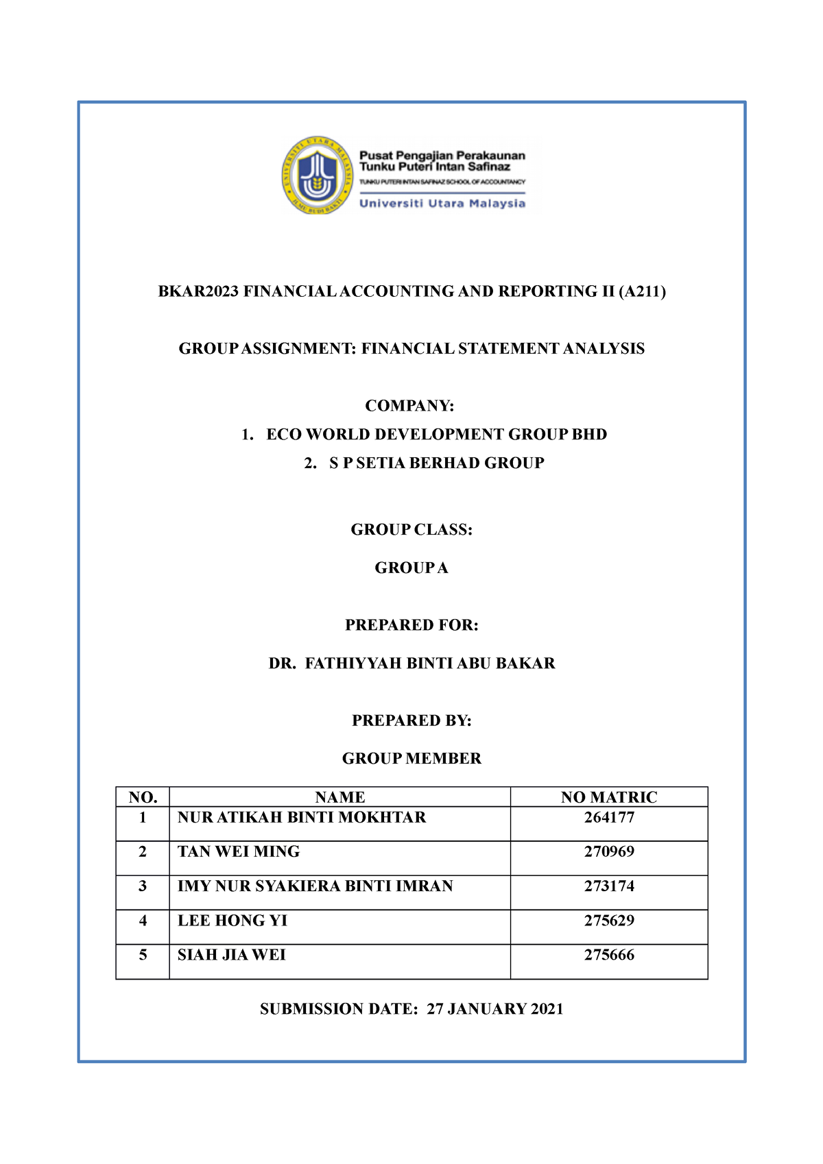 Financial Statement Analysis BKAR2023 FINANCIAL ACCOUNTING AND   Thumb 1200 1698 